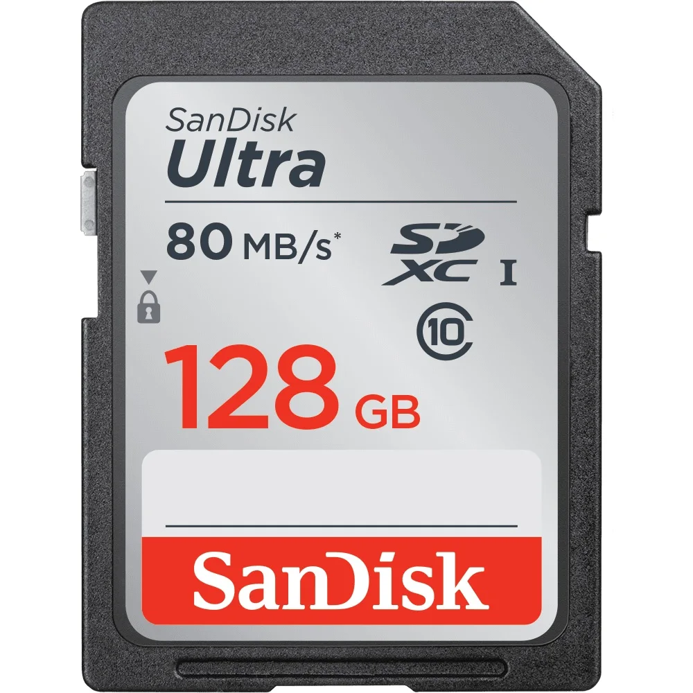 SanDisk SD карта 128 Гб 64 Гб 32 Гб 16 Гб microSDHC SDXC UHS-I карта памяти micro SD карта TF карта 80 МБ/с./с класс 10 U3 для камеры SDUNC - Емкость: 128 ГБ