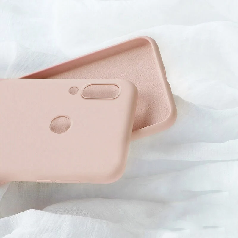 Чехол для huawei P20 Lite, роскошный жидкий бампер, противоударный мягкий силиконовый чехол на заднюю панель для huawei P20 P20Lite P20Pro, чехол для телефона - Цвет: Pink