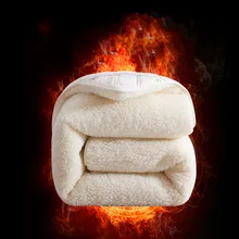 Coussin de matelas en laine d'hiver, épais et chaud, en velours d'agneau, doux