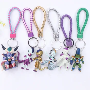 

2020 New Dragon Ball Doll Key chains Son Goku Vegeta Trunks PVC Action Figure Anime Key Chain Accessories Model Toys Dolls
