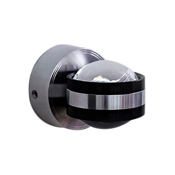 

Led Wall Lamp 2W Up/Down Lighting Indoor Double-Sided Crystal Aluminum Wall Lamp Modern Bedroom Corridor Garden Lamp