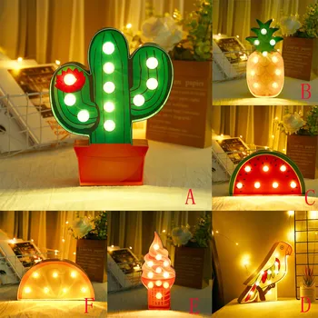 

best selling 2020 products Party LED Fruit And Plant Shape Modeling Lamp Night Light Christmas Party Decor support dropshipping