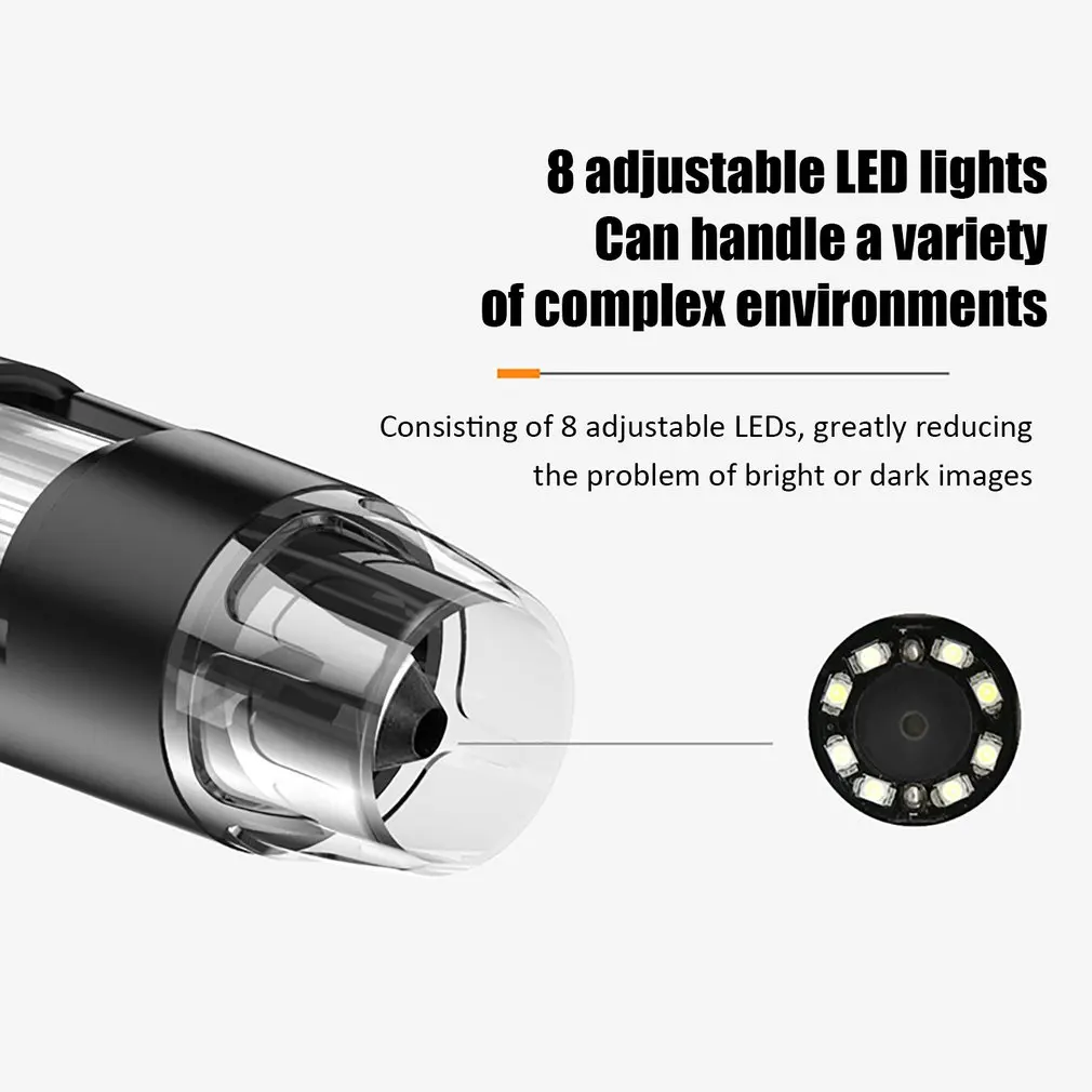 1080P HD wifi electronic microscope 1000x digital magnifying glass USB industrial microscope tool With Scale
