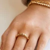 Minimalist Gold Color Chunky Rings Trendy Geometric Round Circle Rings for Women Thick Gold Stack Rings Female Wedding Jewelry ► Photo 3/6