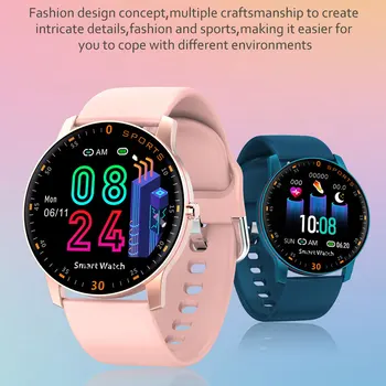 

S15 New Fashion Full Touch Screen Heart Rate Blood Pressure Oxygen Monitor Waterproof Sport Smart Watch for Android ios