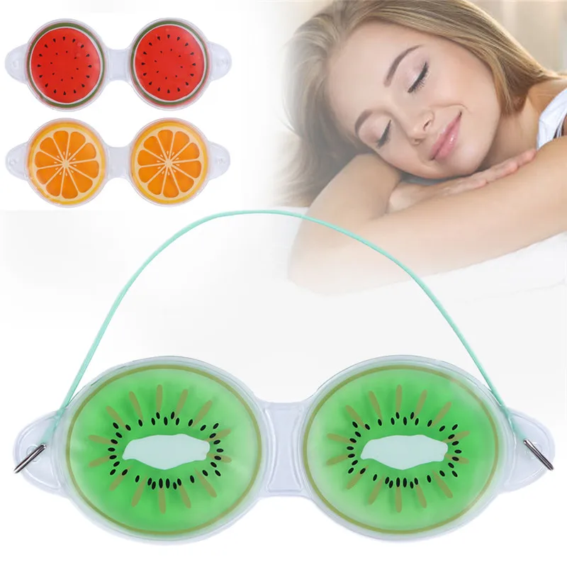 

1PC Ice Gel Eye Mask Sleep Well Compress Cute Fruit Gel Eye Fatigue Relief Cooling Eye Care Relaxation Eye Shield Make Up Tool