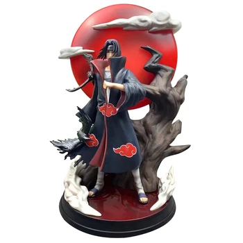 

GK Naruto Shippuden Tsukuyomi Uchiha Itachi Action Figure Model Luminous Anime Battle Scene Statue Figma Kid Collectible Toys