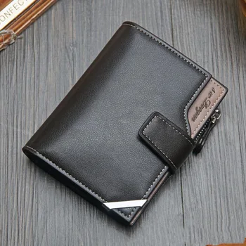 

New Men Wallets Small Money Purses Wallets New Design Dollar Price Top Men Thin Wallet With Coin Bag Zipper Wallet