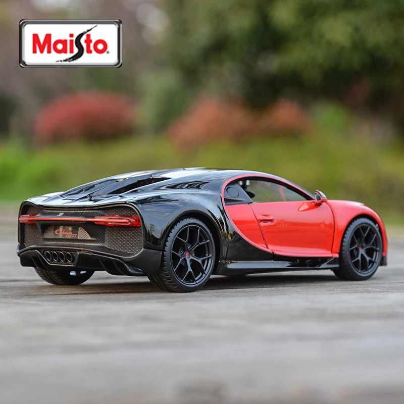 Maisto 1:24 Bugatti Chiron Sports Car Static Die Cast Vehicles Collectible Model Car Toys 3