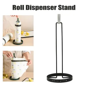 

Kitchen vertical Paper Towel Holder rack Roll Dispenser Stand For Kitchen Countertop Dining Room Tab tissue Bracket #525