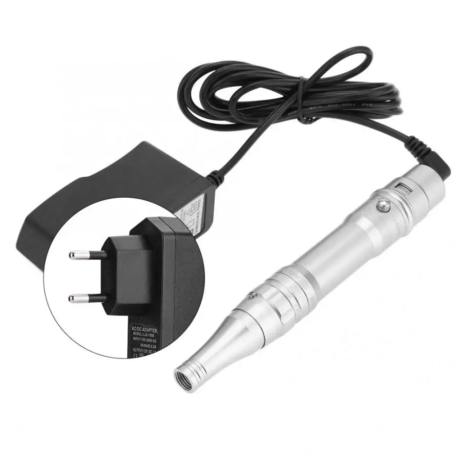 Silver EU Plug Машина для микроблейдинга электрическая Полуперманентная ручка для татуажа для бровей устройство для микроблейдинга 110-240 В Перманентный макияж q - Цвет: Silver EU Plug