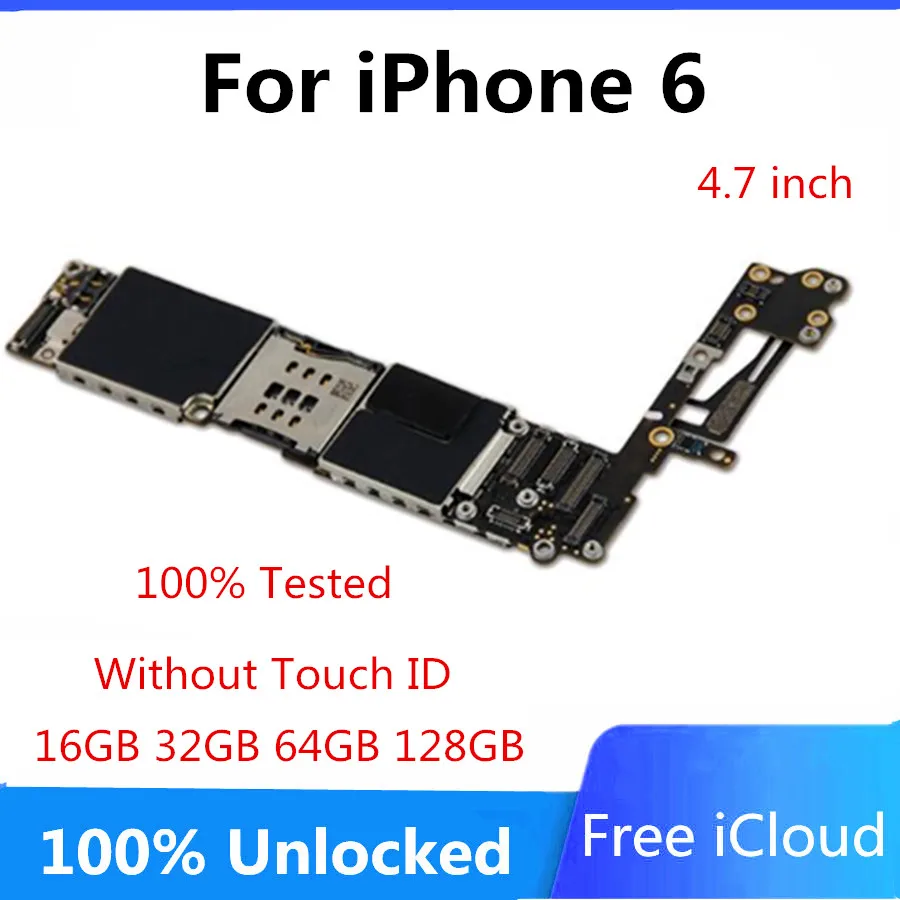 Для iPhone 6 S материнская плата 4 7 дюймов 100% разблокирована Logic панели Оригинал 16 Гб