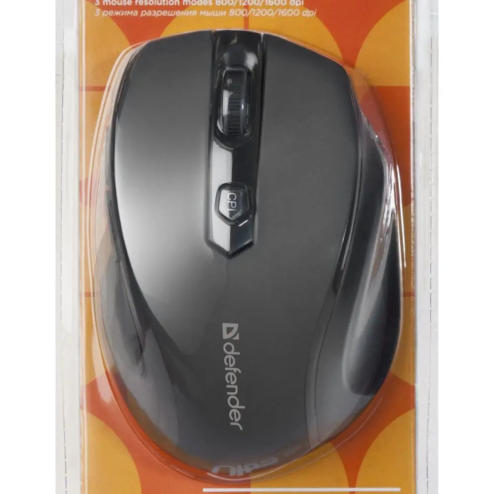 Компьютерная мышь Defender Ultra MM-315 черный,6 кнопок, 800-1600 dpi