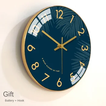 

Nordic Watch Wall Modern Wall Clock Gold Living Room Bedroom Silent Clocks Wall Home Decor Creative Wall Watch Duvar Saati FZ211