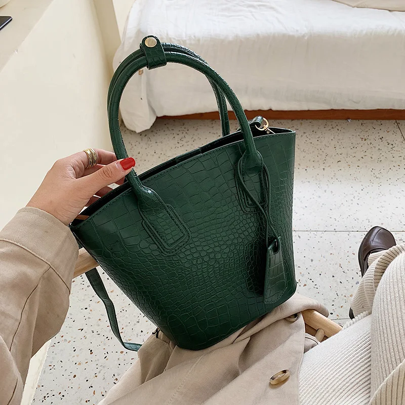 Classic Crocodile patter Tote bag New High Quality PU Leather Women's Designer Handbag High capacity Shoulder Messenger Bag