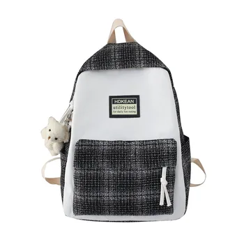 

2020 New Canvas Student Schoolbag Simple and Exceptional daily Backpack For Men Women Travel Backpack School Backpack Bookbag