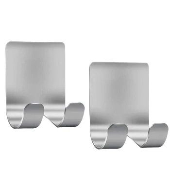 

HOT 2 Pack Razor Holder Shaver Hook Hanger Stand Self Adhesive Stainless Steel Heavy Duty Utility Storage Hook
