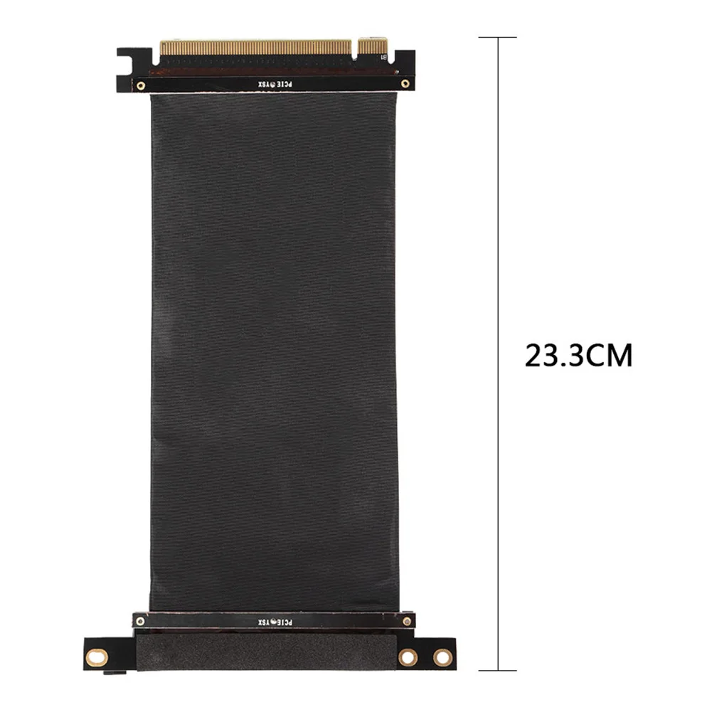 Flexible PCIe 3.0 16X Extension Graphics Cable - High Compatibility, Degree Express Riser Card, Ribbon Extender Description Image.This Product Can Be Found With The Tag Names PCIe 16X Extender 90 DegreePCIe 16X Riser CardPCIe 16X Ribbon ExtenderPCI E 30 16X Flexible Riser CardPCI Express 16X Extender