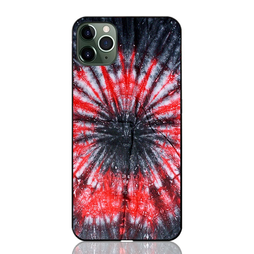 Чехол для телефона Tie-dye dreams черный мягкий чехол iPhone 11 Pro Max 6 7 8 plus 5s X XS XR XSMax Samsung s10 s9
