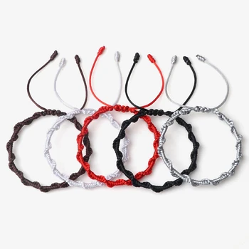 Multi Colors Thread Braided Bracelets Women Men Lucky Rope Chain Tibetan Buddhist Handmade Wrap Bracelet & Bangle Wrist Jewelry