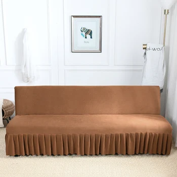 

2020 Skirt style Armless sofa cover Stretch Slipcovers Sectional Elastic sofa cover for Living Room Couch Cover Cover