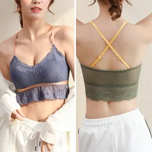 3 шт., шикарные бюстгальтеры, камзоли для студенток, кружевные регулируемые бретельки, нижнее белье, топы со съемными вставками