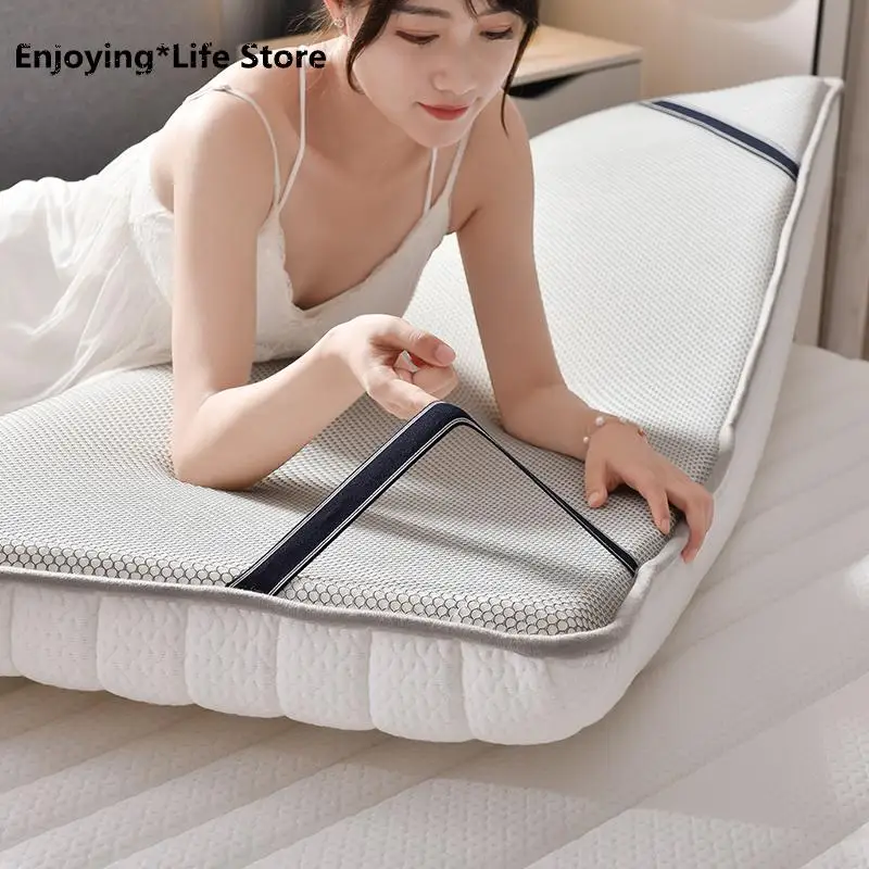 Details about   Thickness 10cm Cotton Folding Mattress Full Sz Bed Breathe Foam Tatami Mattress 