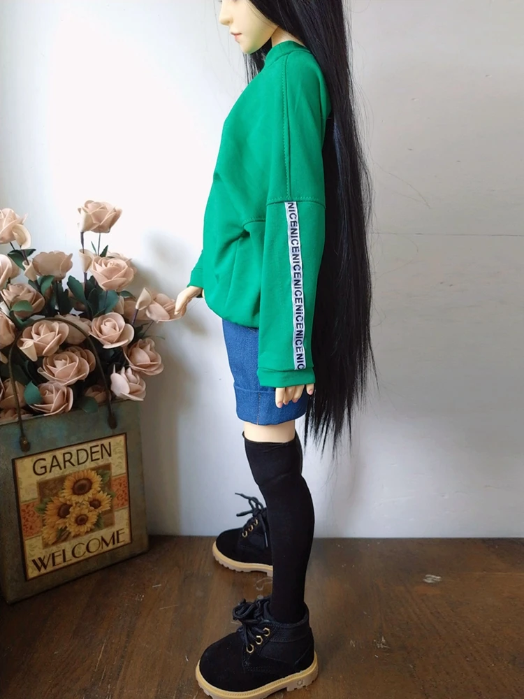 1/6 зеленый BJD ручной работы цветной модный свитер 1/4 куклы одежда сплошной цвет игрушки белые куклы аксессуары 1/3 красный черный SD синий