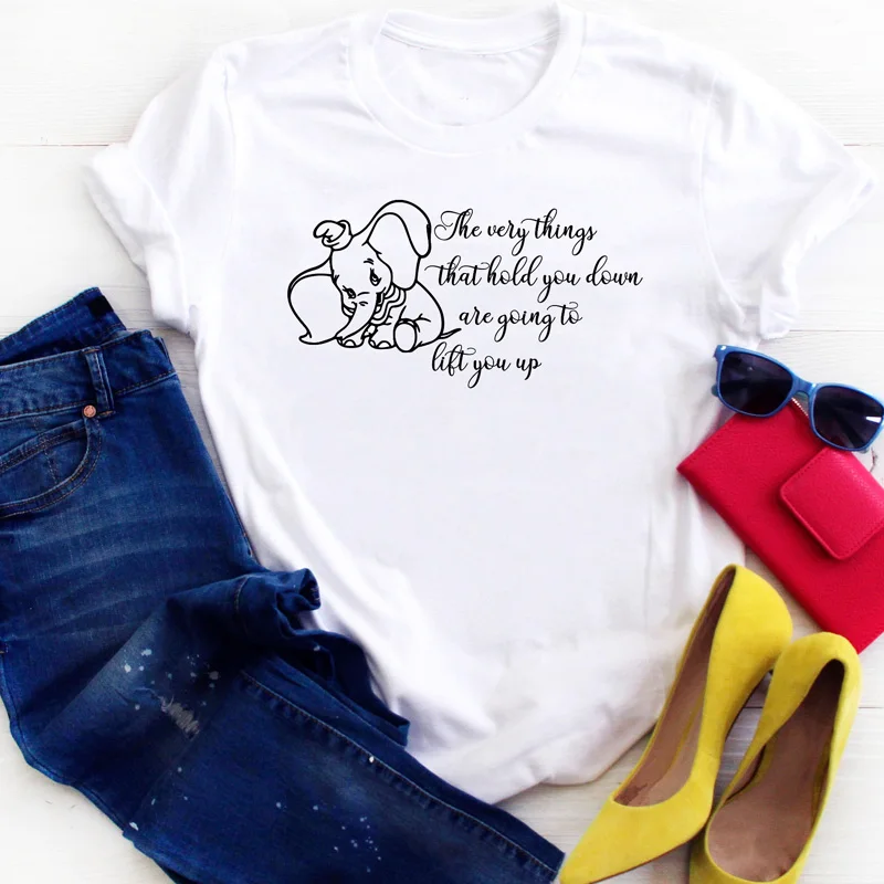 Download Dumbo Super Fly T Shirt Women Funny Elephant Shirt Svg Vacay Mode T Shits For Ladies Girls Aesthetic Clothes Streetwear Harajuku Buy At The Price Of 3 16 In Aliexpress Com Imall Com