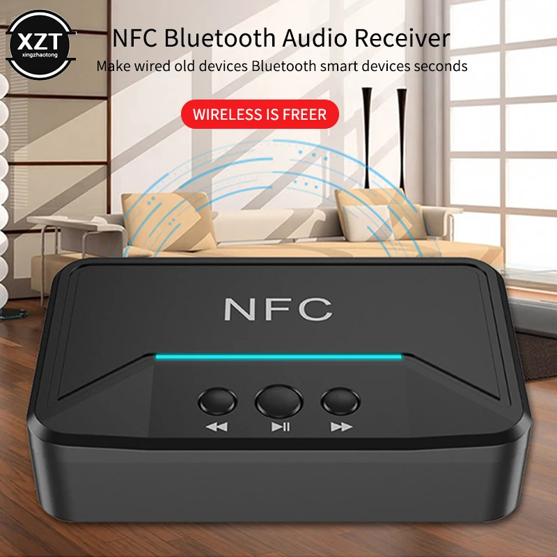 NFC Bluetooth 5,0 приемник 3,5 мм Музыка чтение стерео беспроводной адаптер AUX/RCA автомобильный динамик Bluetooth USB диск Audip приемник