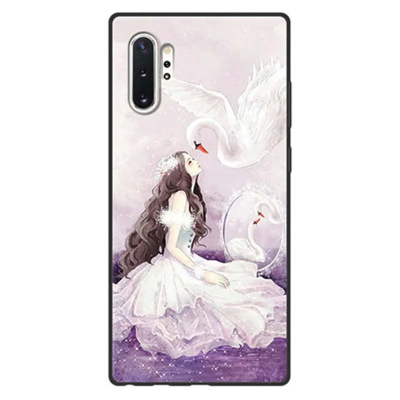 Для samsung galaxy note 10 pro plus note10 10pro чехол задняя крышка Ретро окрашенные мягкие ТПУ чехлы для телефонов samsung Note10+ Корпус