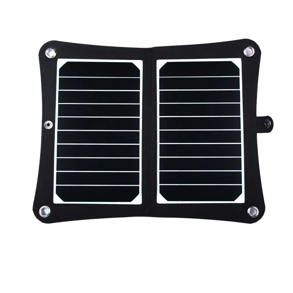 

10W Folding Solar Panel Mobile Phone Charger Backpack Charger Outdoor Camping Travel Multi-Function Charging Treasure