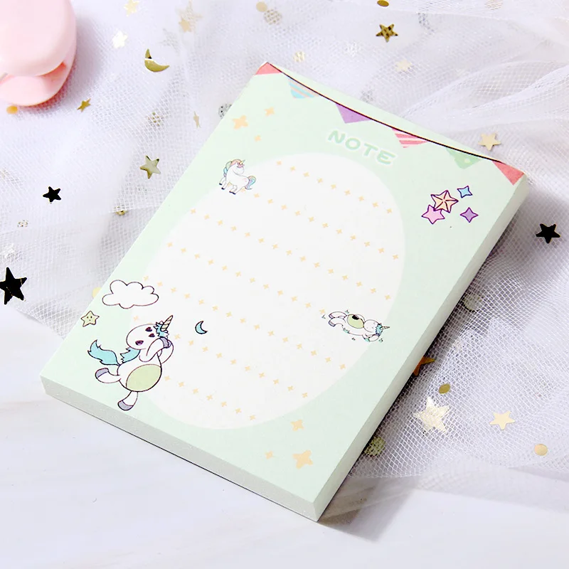 Kawaii Единорог маленький цветок животные, чтобы сделать список планировщик блокнот для заметок свободная бумага для заметок лист канцелярские товары школа SupplyLabel - Цвет: 05