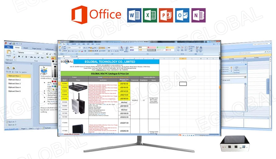 EGLOBAL Мощный мини игровой ПК i3/i5 8250U/i7 8550U Dual Lan микро настольный компьютер NVMe SSD MAX 32G DDR4 HDMI DP дисплей