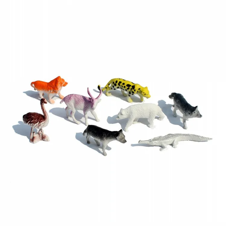 

Model Static Solid Cranes Dogs Lion Crocodile Leopard And Other 8 Pack Animal Model Manufacturers Direct Selling