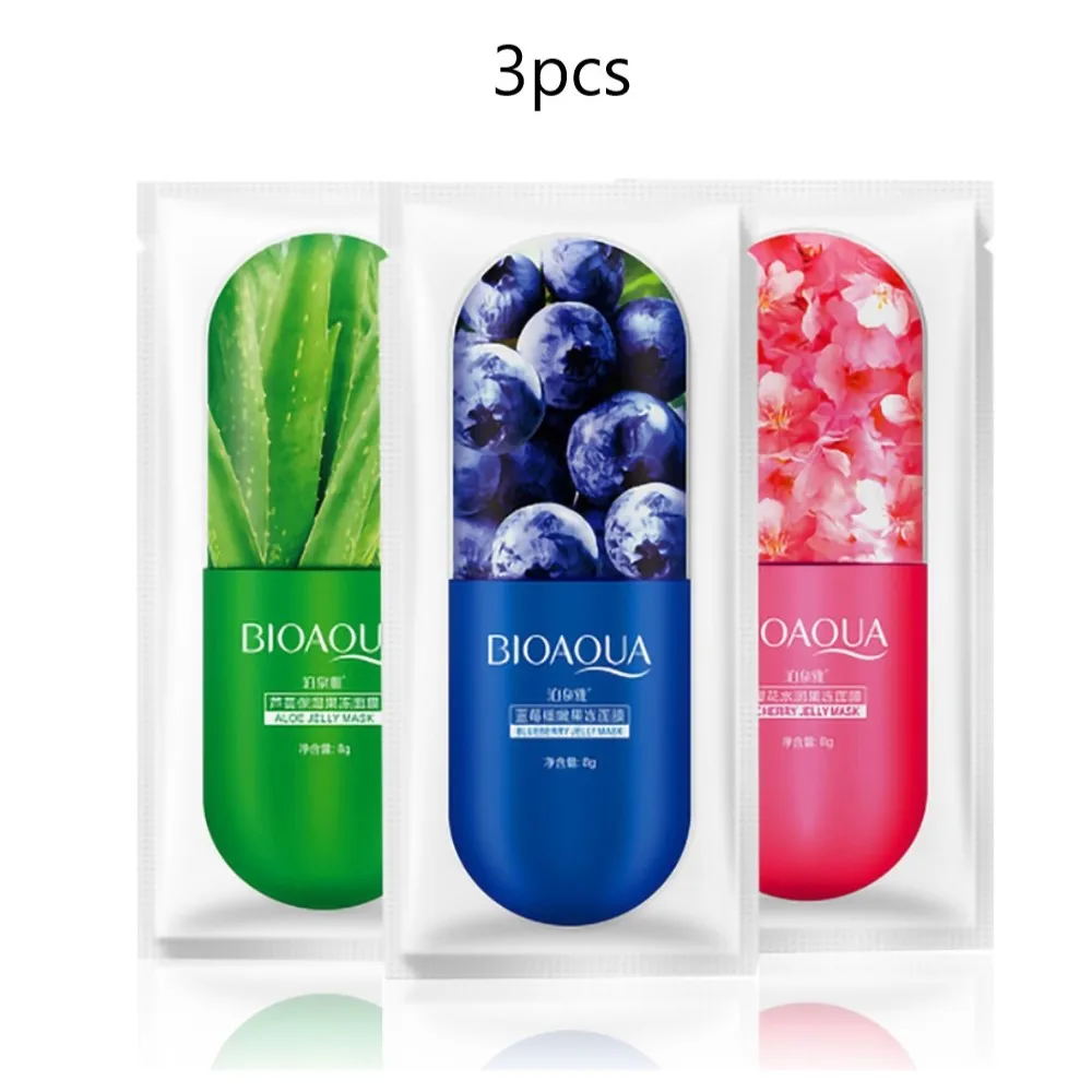Mix 3pcs Маска для лица Глубокая увлажняющая маска для лица 1 шт. увлажняющий экстракт питательный крем против морщин антивозрастной отбеливающий уход за кожей - Цвет: Mix 3pcs