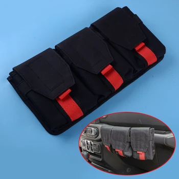 

Car Dashboard Grab Co-Pilot Seat Passenger Side Armrest Handle Storage Bag Hanging Pouch fit for Jeep Wrangler JK JL 2007-2019