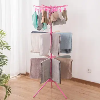 

Multifunctional Clothes Hanger Foldable Laundry Storage Rack for Socks Underwear Clothes Drying Holder Household Dryer Hangers