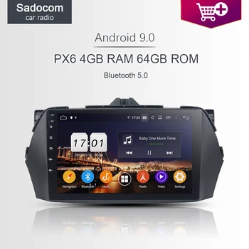 

DSP PX6 9" TDA7851 Android 9.0 64G+4G RAM 8 core 64G Car DVD Player GPS Map autoradio wifi BT 5.0 DVR For SUZUKI CIAZ 2013-2017