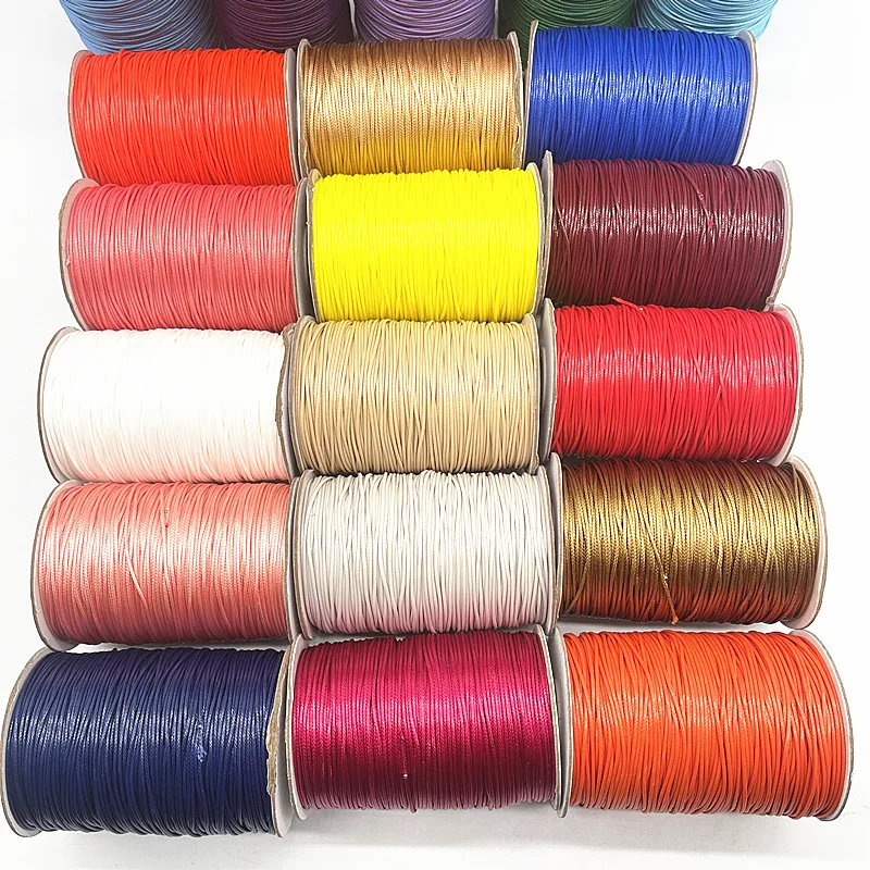NEW 1.5mm 10meters Waxed Cord String Strap Necklace Rope Beads for Jewelry Making DIY Handmade Bracelet