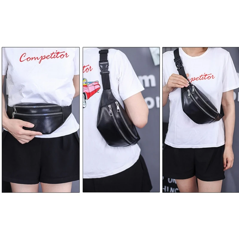 Fanny Packs Waist Pack Bag Zipper Pockets Adjustable Belt