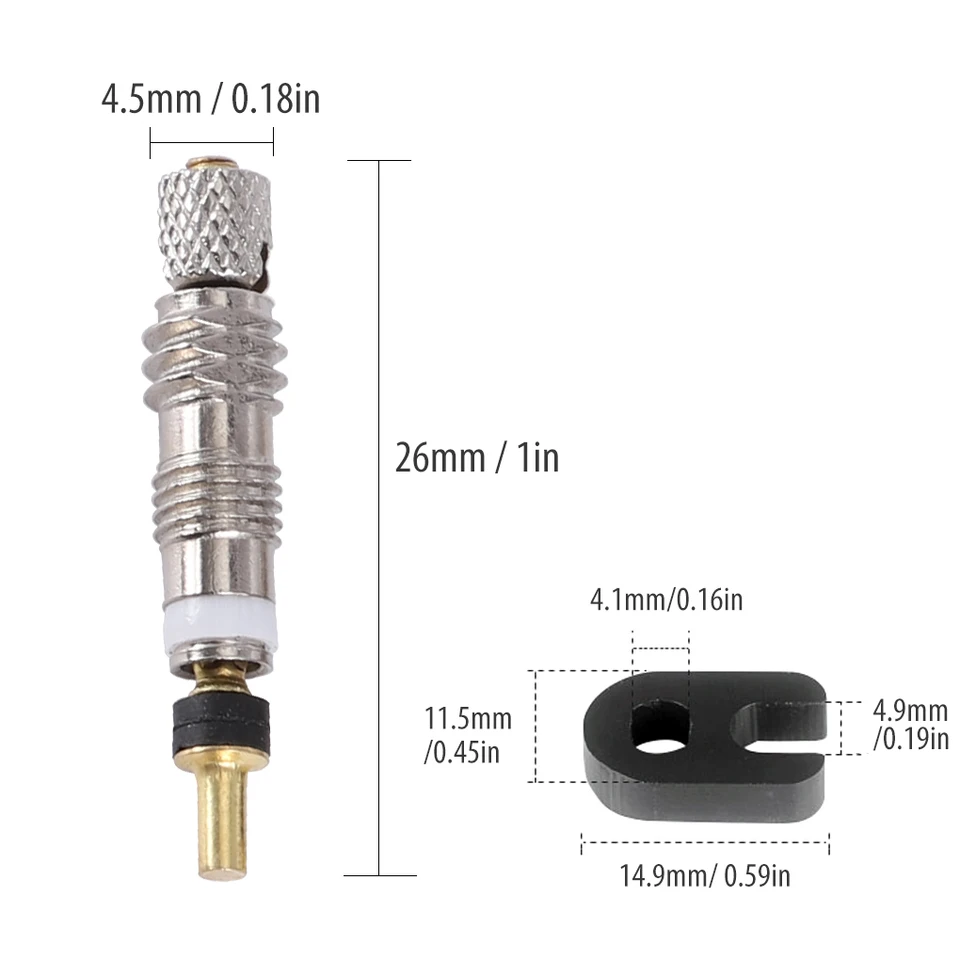 Noyau de Valve de vélo en laiton nickelé, 10 pièce... – Grandado