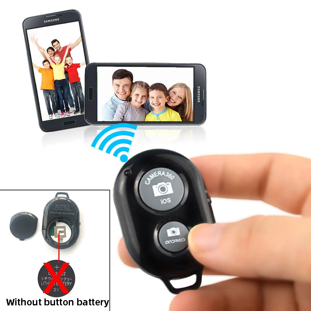 Металлическая селфи палка 3 в 1 с мини штативом и пультом управления Bluetooth для