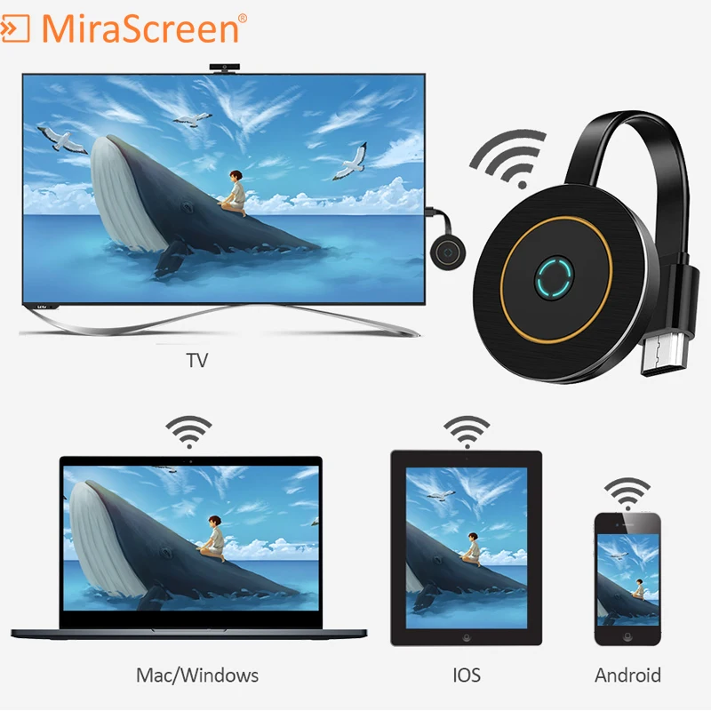 MiraScreen G10 2 4G 5 8G WiFi 4K ТВ приставка anycast Miracast ios Android приемник MirrorScreen DLNA Airplay 5G