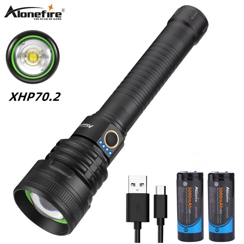 Aloenfire H32 xhp70.2 самый мощный флэш светильник usb Тактический зум P70.2 светодиодный