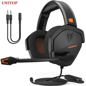 

UNITOP NUBWO N16 3.5mm Gaming Headphones Music Headset Stereo Over Ear Wired Earphones With Microphone For PC PS4 Skype Xbox One