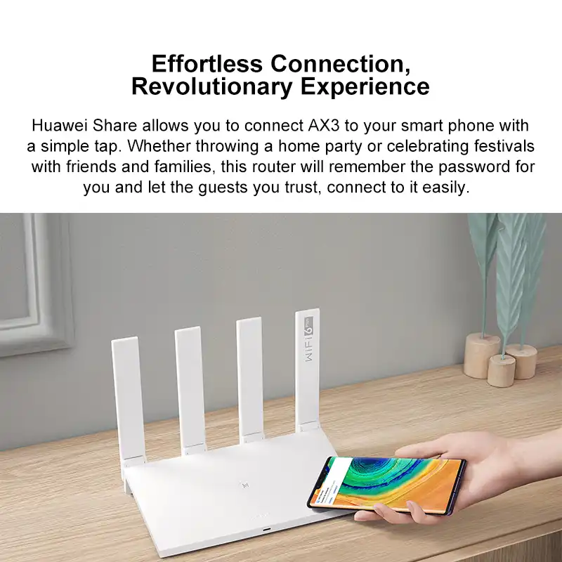 Huawei WiFi AX3 Dual-core AX3 Pro Quad-core Router WiFi 6+ 3000Mbps 2.4GHz 5GHz Dual-Band Gigabit Rate WIFI Wireless Router Huawei WiFi AX3 Dual-core AX3 Pro Quad-core Router WiFi 6+ 3000Mbps 2.4GHz 5GHz Dual-Band Gigabit Rate WIFI Wireless Router