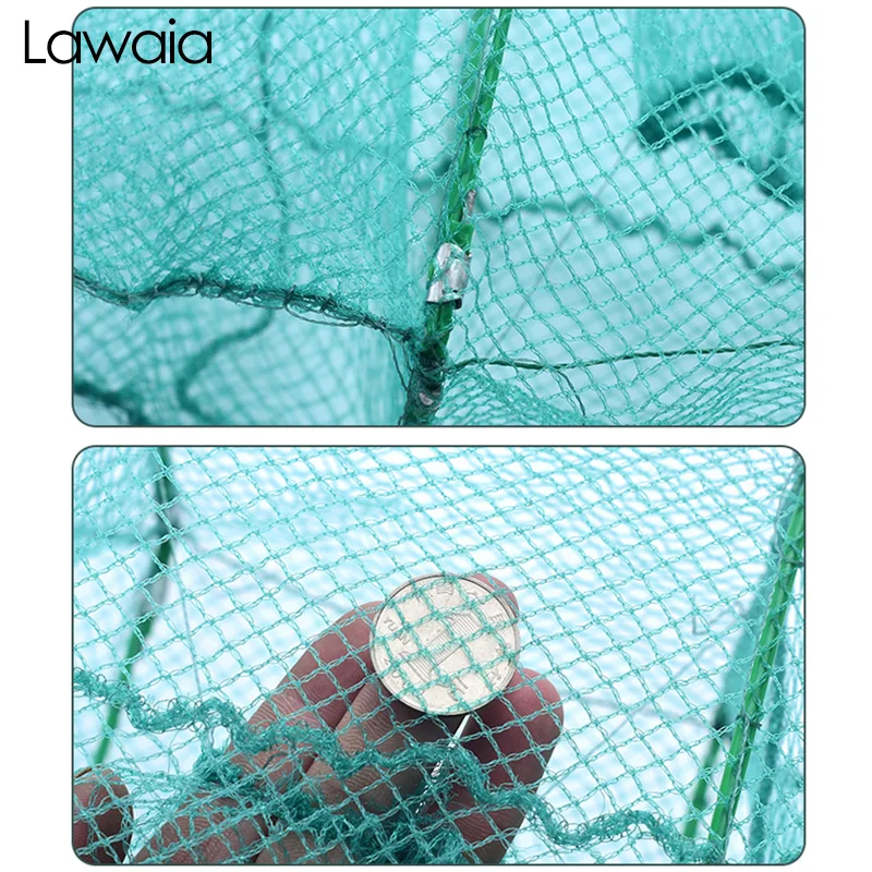Lawaia рыболовная сеть, автоматическая складная клетка для креветок, литые сети для ловли креветок, клетка для крабов, металлическая сетка, рыболовная Ловушка, рыболовные инструменты для краба