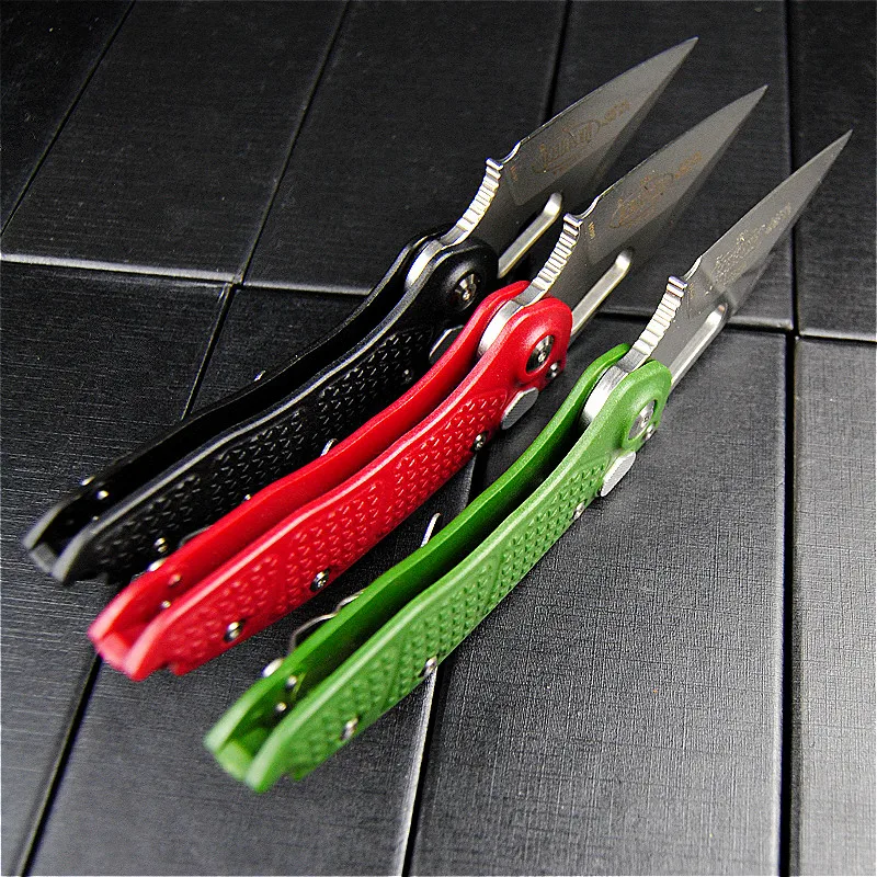 USA m390(cryogenic treatment)60HRC folding knife TC4 titanium alloy camping folding knife CNC precision carving hunting knife