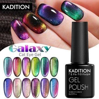 

9d Nail Polish Cat Eye Gel Nail Polish Nail Polish Uv Gel 8ml Gellak Semi Permanent Holographic Soak Topcoat Primer